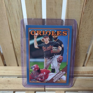 Gunnar Henderson RC 2023 Topps Series 2 blauwe kleurvariatie 88 parallelle subset honkbalkaart Baltimore Orioles Star Player