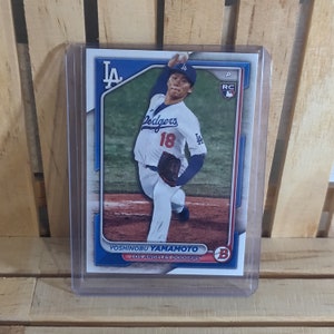 Yoshinobu Yamamoto RC 2024 Topps Bowman Base Set Baseball Card Los Angeles Dodgers Player