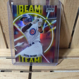 Seiya Suzuki RC 2022 Topps Stadium Club Chrome Beam Team Sub set Baseball Card Chicago Cubs Star Player