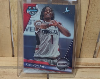 Solomon Ball 2023 Topps Bowman U Chrome 1st Bowman Base Set NCAA Basketball UConn Connecticut