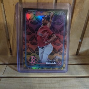 Bryan Bello 2024 Topps Série 2 Base Set Hot Dog Glizzy Foil Parallel Baseball Boston Red Sox Jogador Estrela