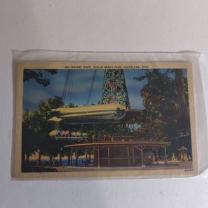 Rocket Ships Euclid Beach Park Cleveland (Ohio) zoals gevonden staat Collectible souvenir item