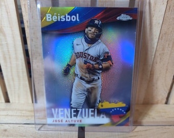 Jose Altuve 2021 Topps Chrome Beisbol Sub Baseball Card Houston Astros Star Player