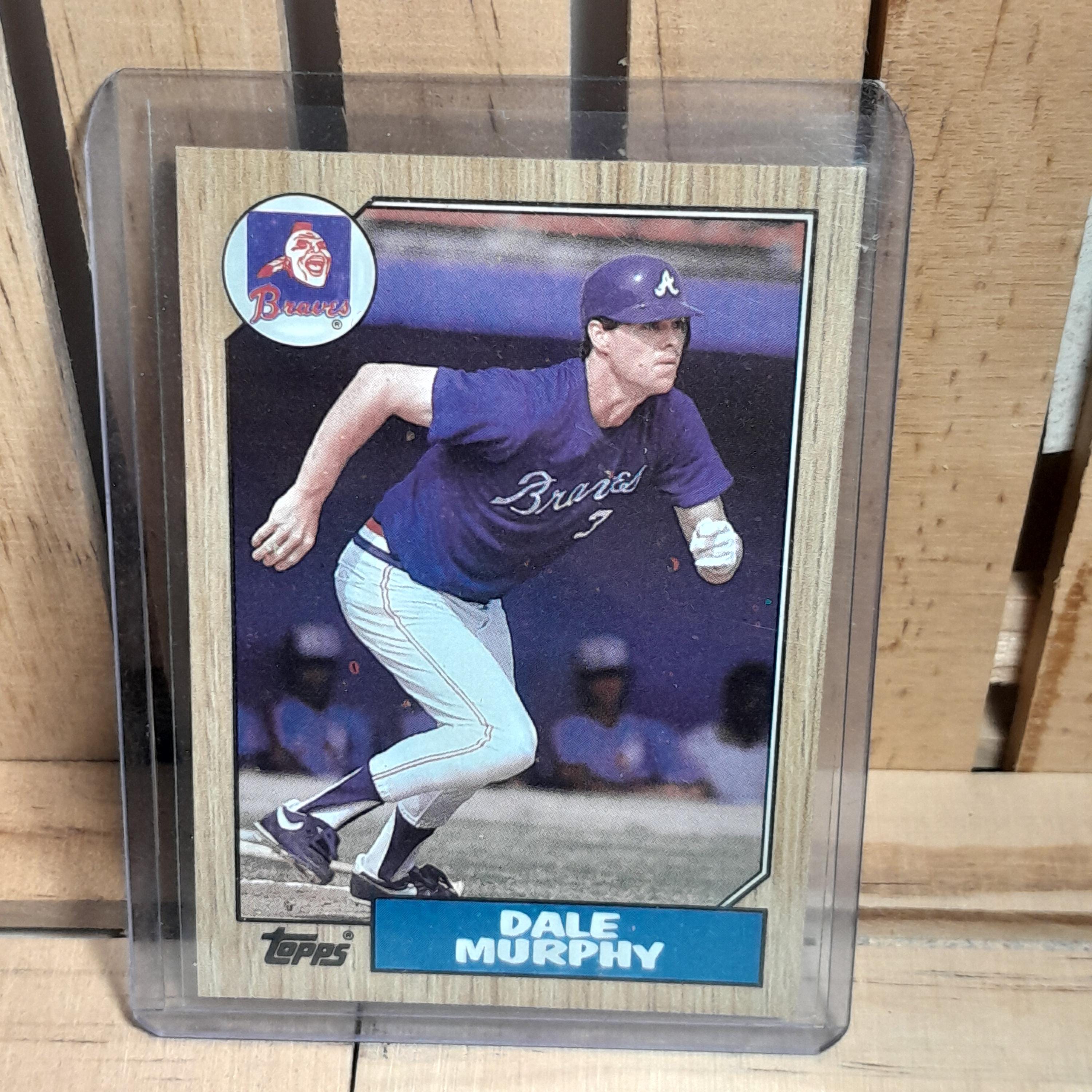 Dale Murphy 1987 Topps Baseball Card Base Set Atlanta Braves Star 