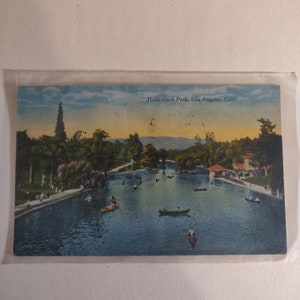 Hollenbeck Park Los Angeles California come trovato condizione Oggetto da collezione souvenir