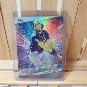 Jackson Chourio RC 2024 Topps Update Series Stars of MLB Subset Honkbalkaart Milwaukee Brewers Star Player