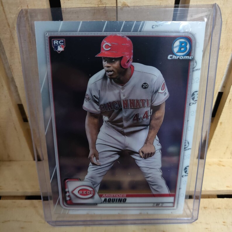 Aristides Aquino Rc Rookie 2020 Topps Bowman Chrome Number 79 Etsy