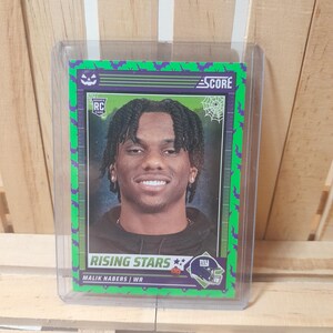Malik Nabers RC 2024 Panini Score Halloween Green Base Set Football Card New York Giants Star Player