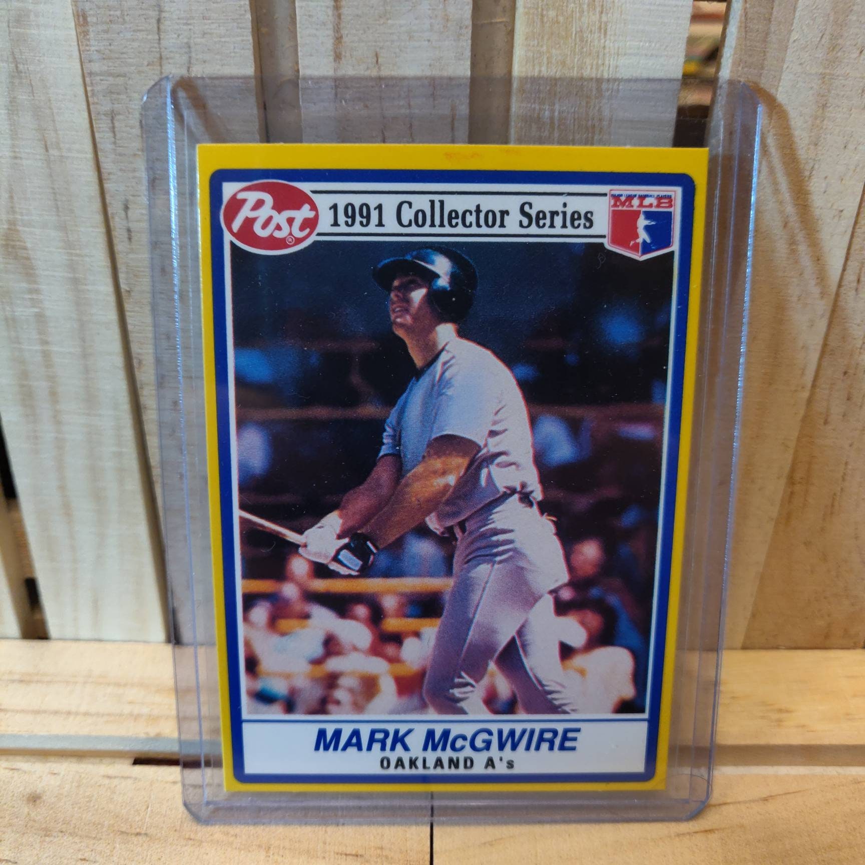 Mark Mcgwire 1991 Post Collectors Series Baseball Card Oakland - Etsy