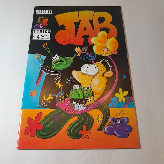 Jab #4 Adhesive Comics Reader Copy VG Complete Pages as Found