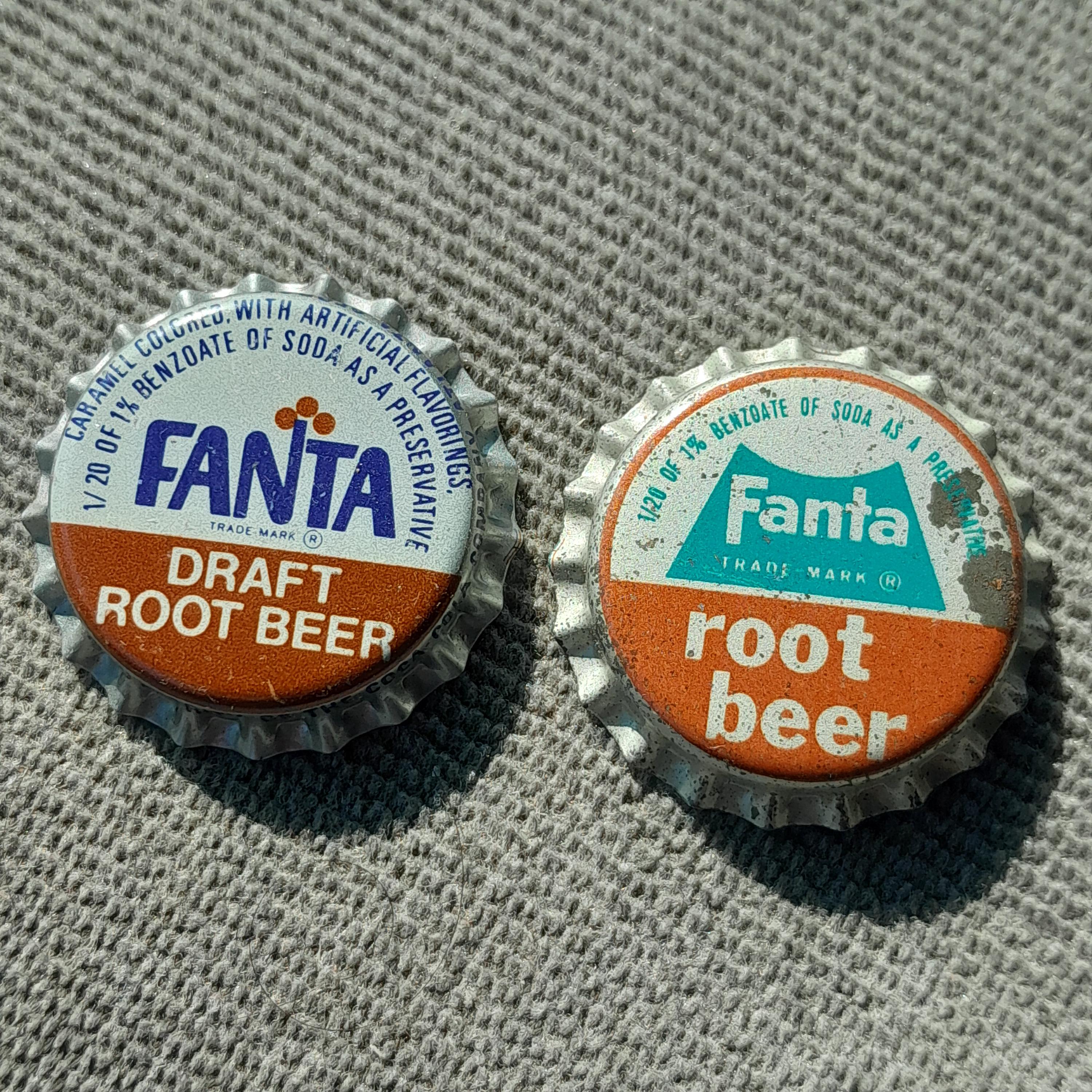Fanta Root Beer Soda Vintage Cork Lined Vacuum Seal Bottle Cap NOS