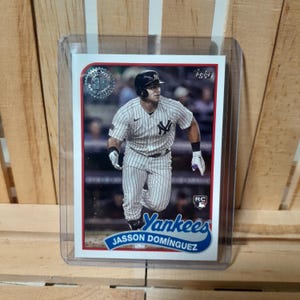 Jasson Dominguez RC 2024 Topps Update Series 1989 Sous-ensemble de conception Carte de baseball New York Yankees Star Player