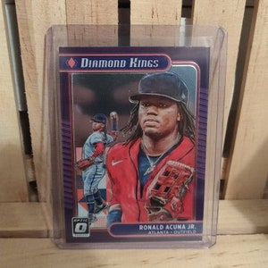Ronald Acuna Jr 2021 Panini Donruss Optic Baseball Card Diamond Kings Sub Set Atlanta Braves Star Player