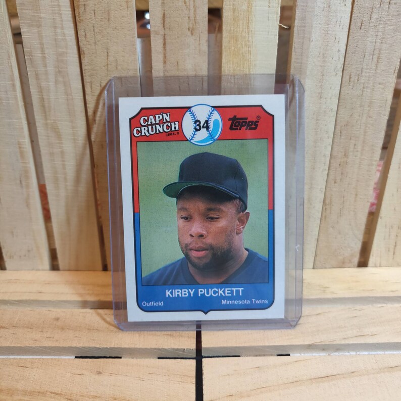 Kirby Puckett 1989 Topps Cap#39;n Crunch Collectors Series Base Kirby Puckett 1989 Topps Cap#39;n Crunch Collectors Series Base