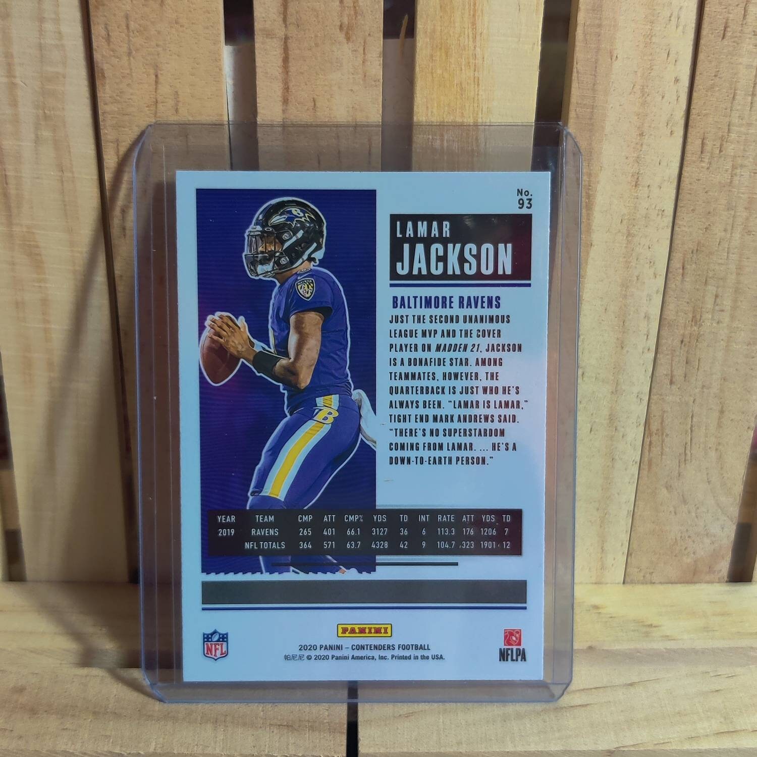 Lamar Jackson 2020 Panini Contenders Football Card Base Set Etsy