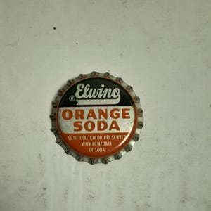 Elwino Orange Soda Vintage Cork Lined Bottle Cap NOS Unused