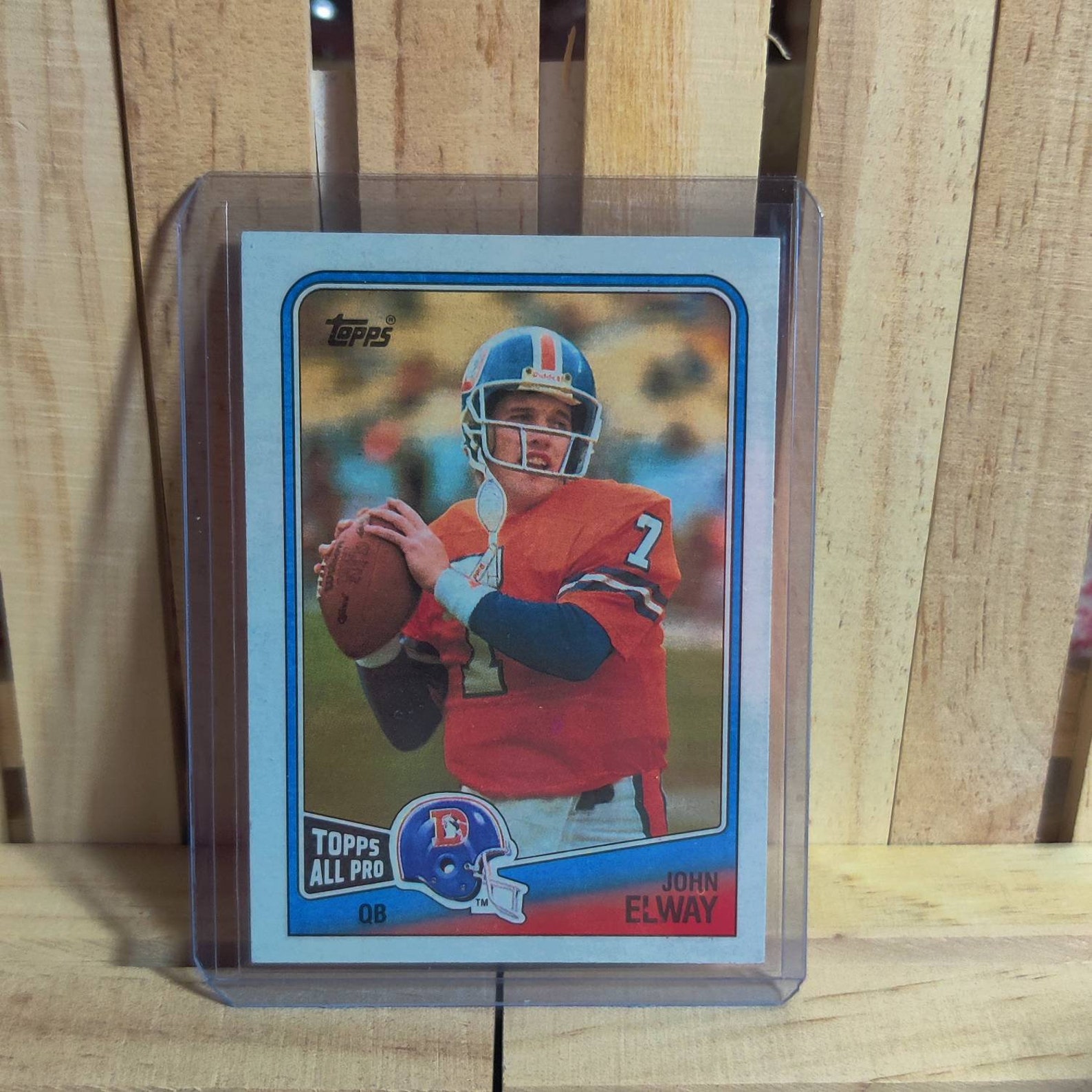 John Elway 1988 Topps All Pro Football Card Denver Broncos Etsy