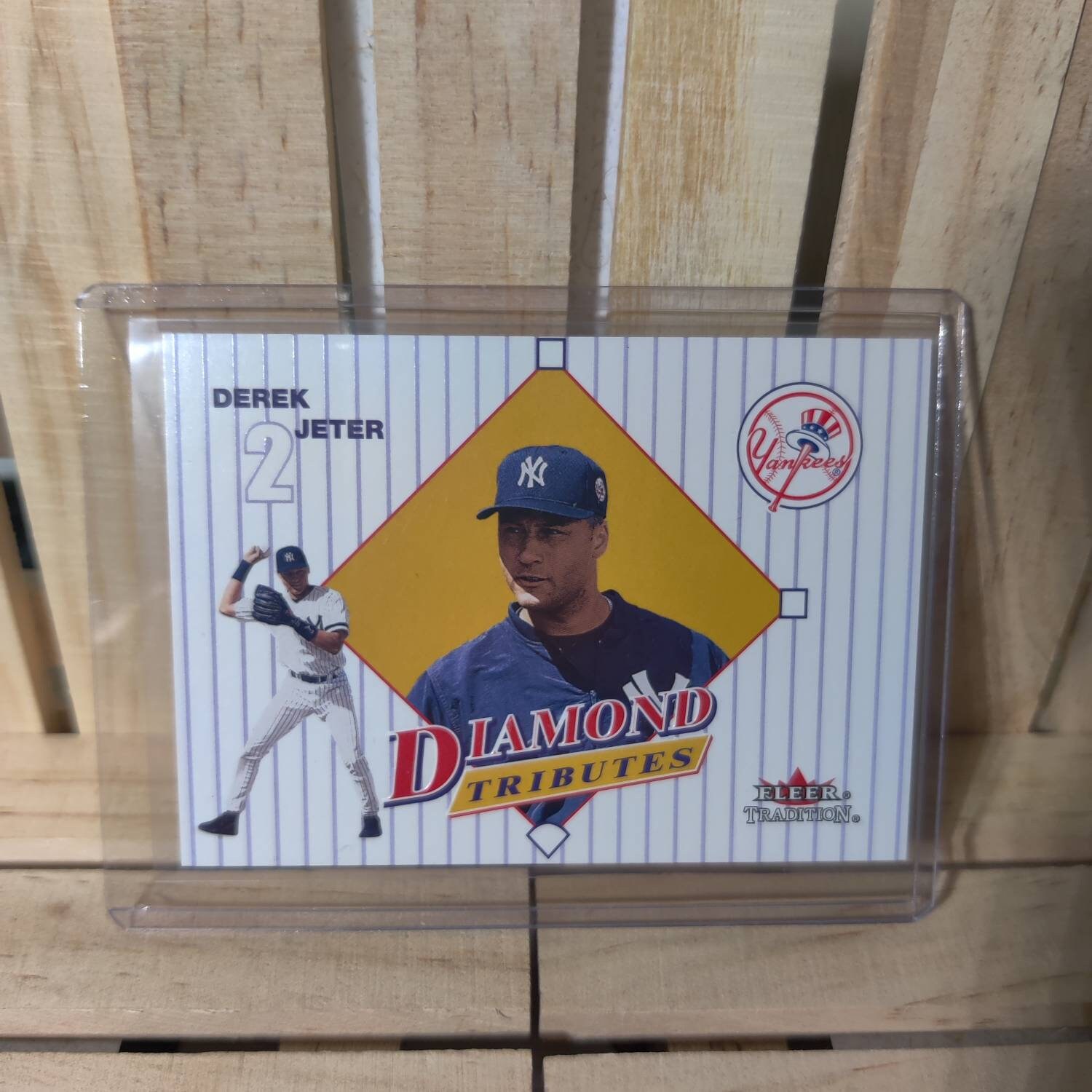 Derek Jeter 2001 Fleer Diamond Tributes Sub Set Baseball Card Etsy UK