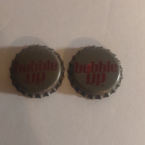 Tampa de garrafa com forro de cortiça vintage Bubble Up Lemon Lime não utilizada lote raro de 2