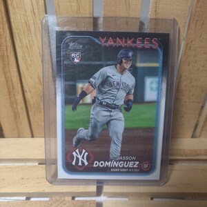Jasson Dominguez RC Rookie Debut 2024 Topps Update Series Base set Baseball Card New York Yankees Star Player