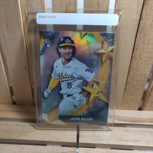 Jacobsponsor RC 2025 Topps Series 2 Stars der MLB Unterset Baseballkarte Oakland Athletics Star Player