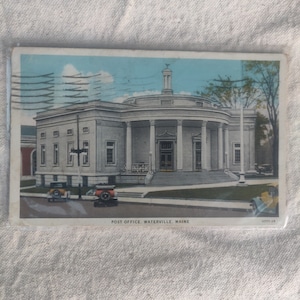 Post Office Waterville Maine come trovato condizione Oggetto da collezione souvenir