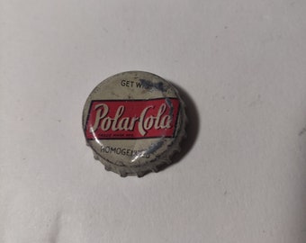 Polar Cola Soda Vintage kurk gevoerde flesdop gebruikt zeldzaam