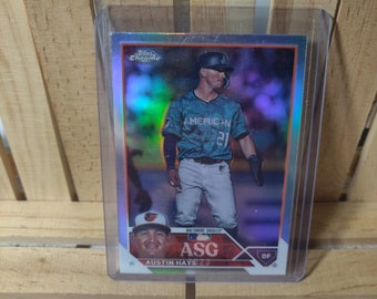 Austin Hays 2023 Topps Chrome Update All Star Game Base set Baseball Card Refractor Parallel Baltimore Orioles Star Player