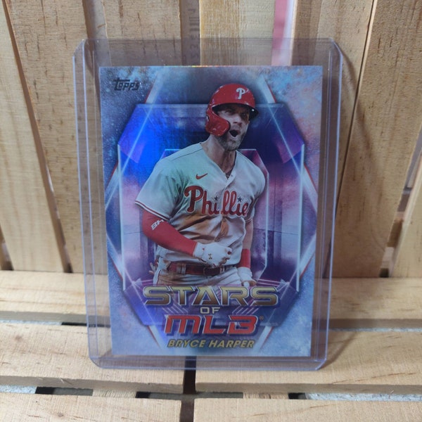 Bryce Harper 2023 Topps Series 1 Stars of MLB Sub set Baseball Card Philadelphia Phillies Player