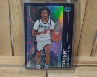 Stephon Castle 2023 Topps Bowman U Chrome Sub Set NCAA Basketball UConn Connecticut