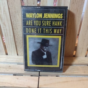 Waylon Jennings Are you Sure Hank Done it This Way Tested and Working Vintage Audio Cassette Tape VG Condition