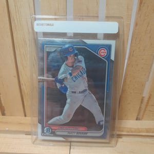 Matt Shaw 2024 Topps Bowman Chrome Parallell Basisset Honkbalkaart Chicago Cubs Sterspeler