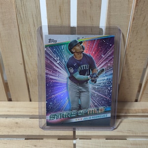 Julio Rodriguez 2024 Topps Series 1 Stars of MLB Sub Set Baseball Card Seattle Mariners Star Player