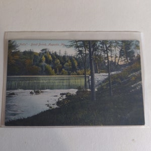 Cascate a Bond Brook Augusta Maine come trovate condizioni Oggetto da collezione come souvenir