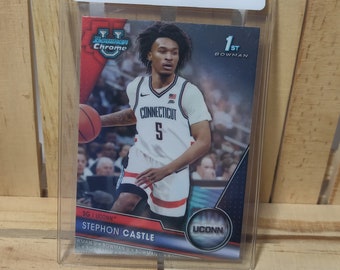 Stephon Castle 2023 Topps Bowman U Chrome 1st Bowman Base Set NCAA Basketball UConn Connecticut