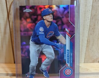 Nico Hoerner RC 2020 Topps Chrome Pink Refractor Base set Baseball Card Chicago Cubs Star Player