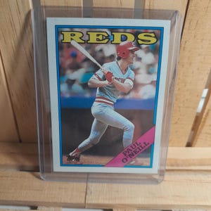 Paul Oneil 1988 Topps Baseball Card Base Set Cincinnati Reds Star Player