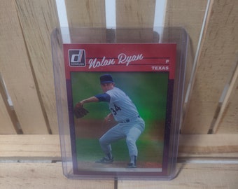Nolan Ryan 2023 Donruss Purple Foil Parallel 90 Design Sub Set Baseball Card Texas Rangers Star Player