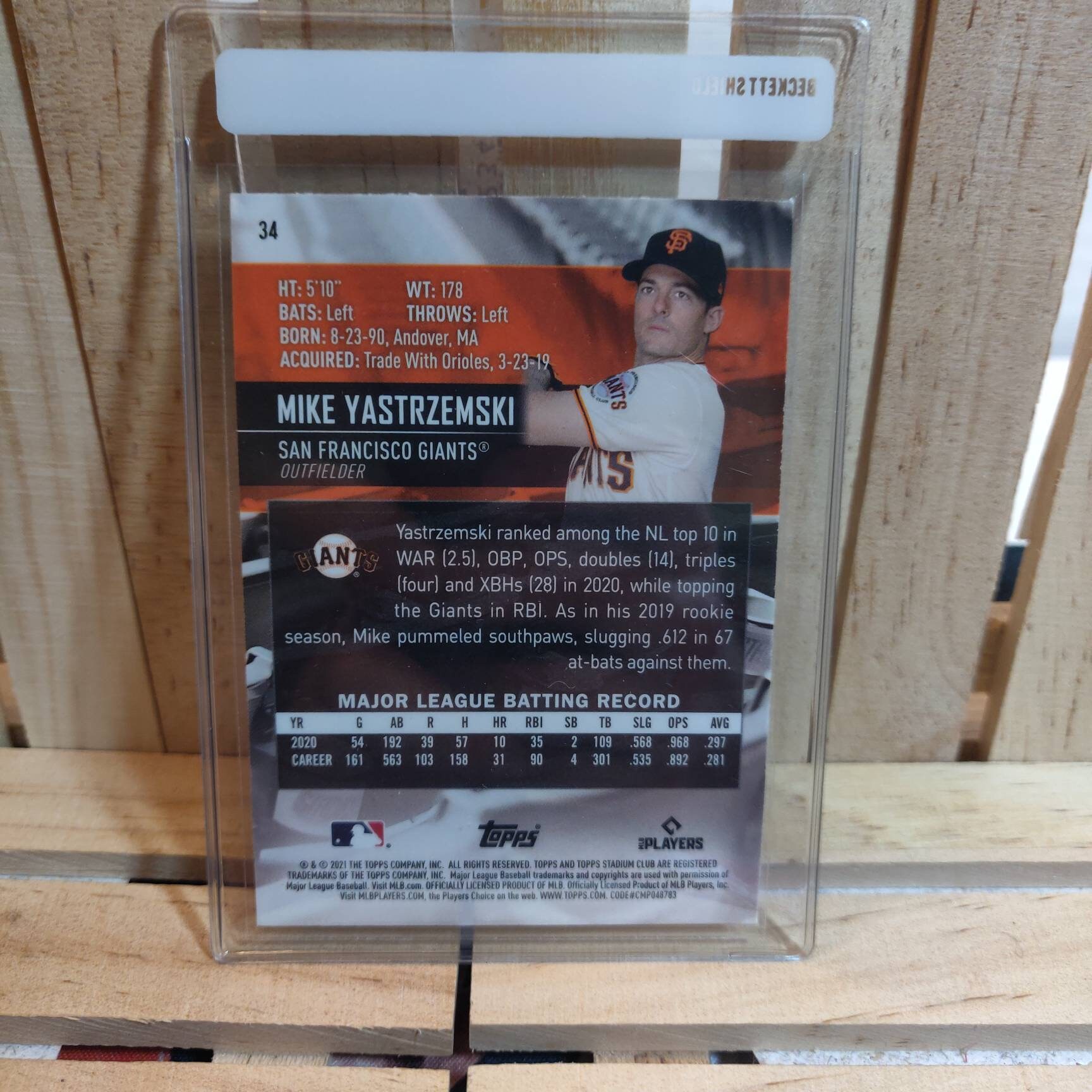 Mike Yastrzemski 2021 Topps Stadium Club Chrome Base Set - Etsy