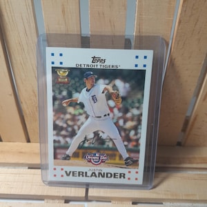 Tarjeta de béisbol de Justin Verlander 2007 Topps Opening Day Base Set Jugador estrella de los Tigres de Detroit