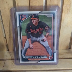 Gunnar Henderson 2024 Topps Bowman Base Set Baseball Card Baltimore Orioles Star Player
