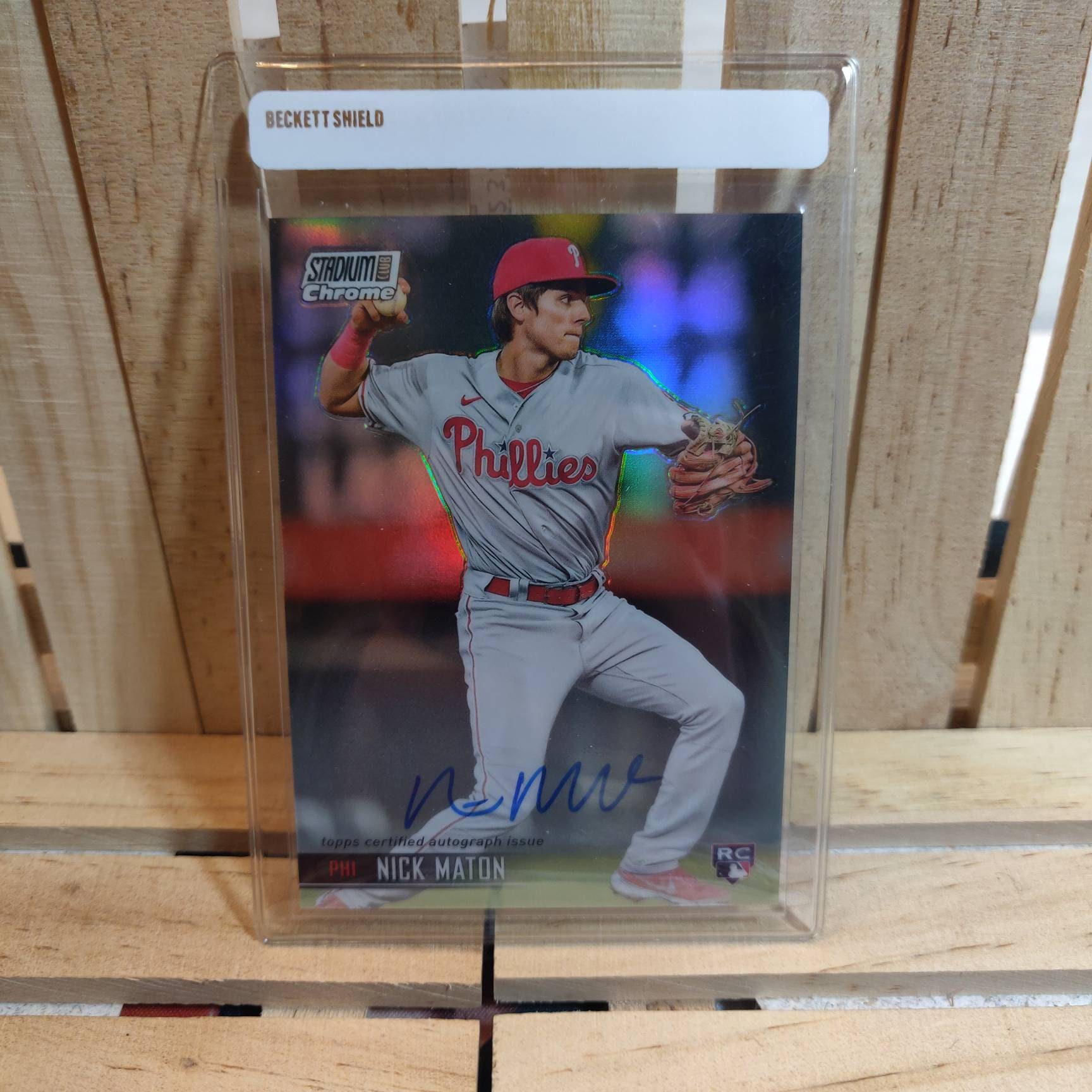 Nick Maton RC 2021 Topps Stadium Club Chrome Rookie Autograph - Etsy