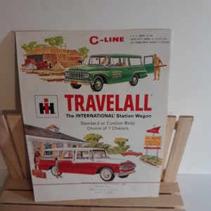 International C line Travelall Station Wagon  Dealer Sales Pamphlet Spec Book VG Condition
