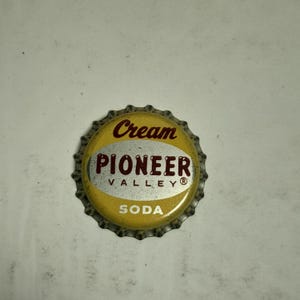 Pioneer Valley Cream Soda Vintage Cork Lined Bottle Cap NOS unused Northampton Massachusetts