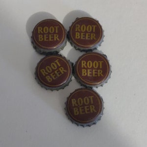Root Beer Soda Vintage Cork Lined Bottle Cap used Lot of 5