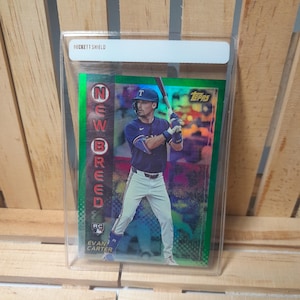 Evan Carter RC 2024 Topps Archives New Breed Sous-ensemble Baseball Card Texas Rangers Star Player