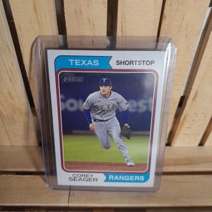 Corey Seager 2023 Topps Heritage Base set Baseball Card Texas Rangers Star Player