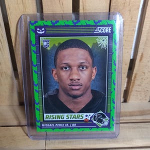 Michael Penix Jr RC 2024 Panini Score Halloween Green Base Set Football Card Atlanta Falcons Star Player
