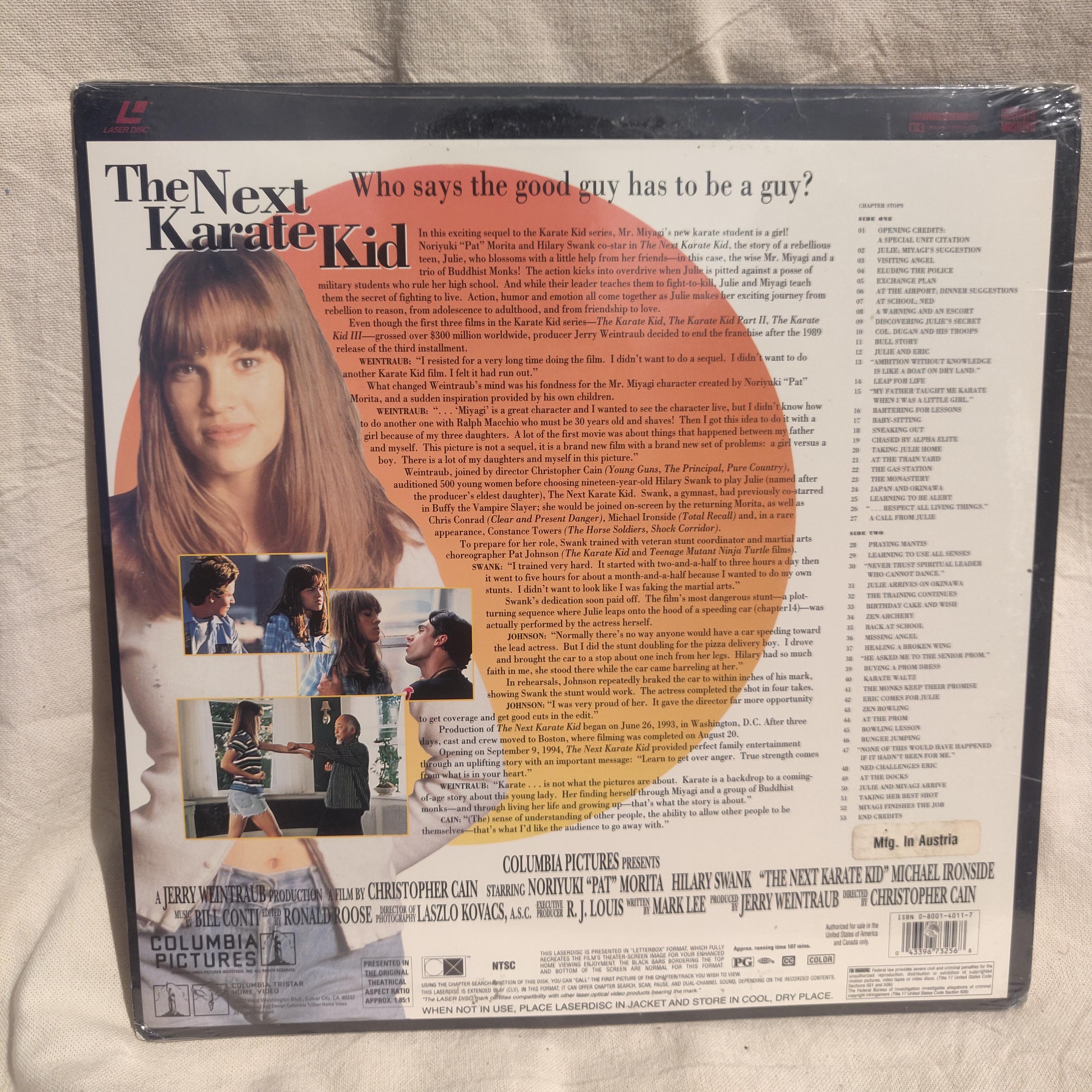 The Next Karate Kid Movie Rare Sealed Laser Disc Pre Owned EX