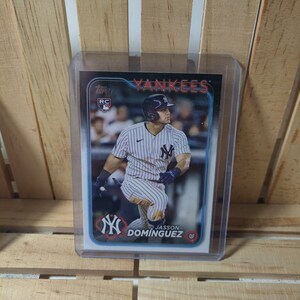 Jasson Dominguez RC 2024 Topps Series 1 Base Set Baseball Card New York Yankees Player Star
